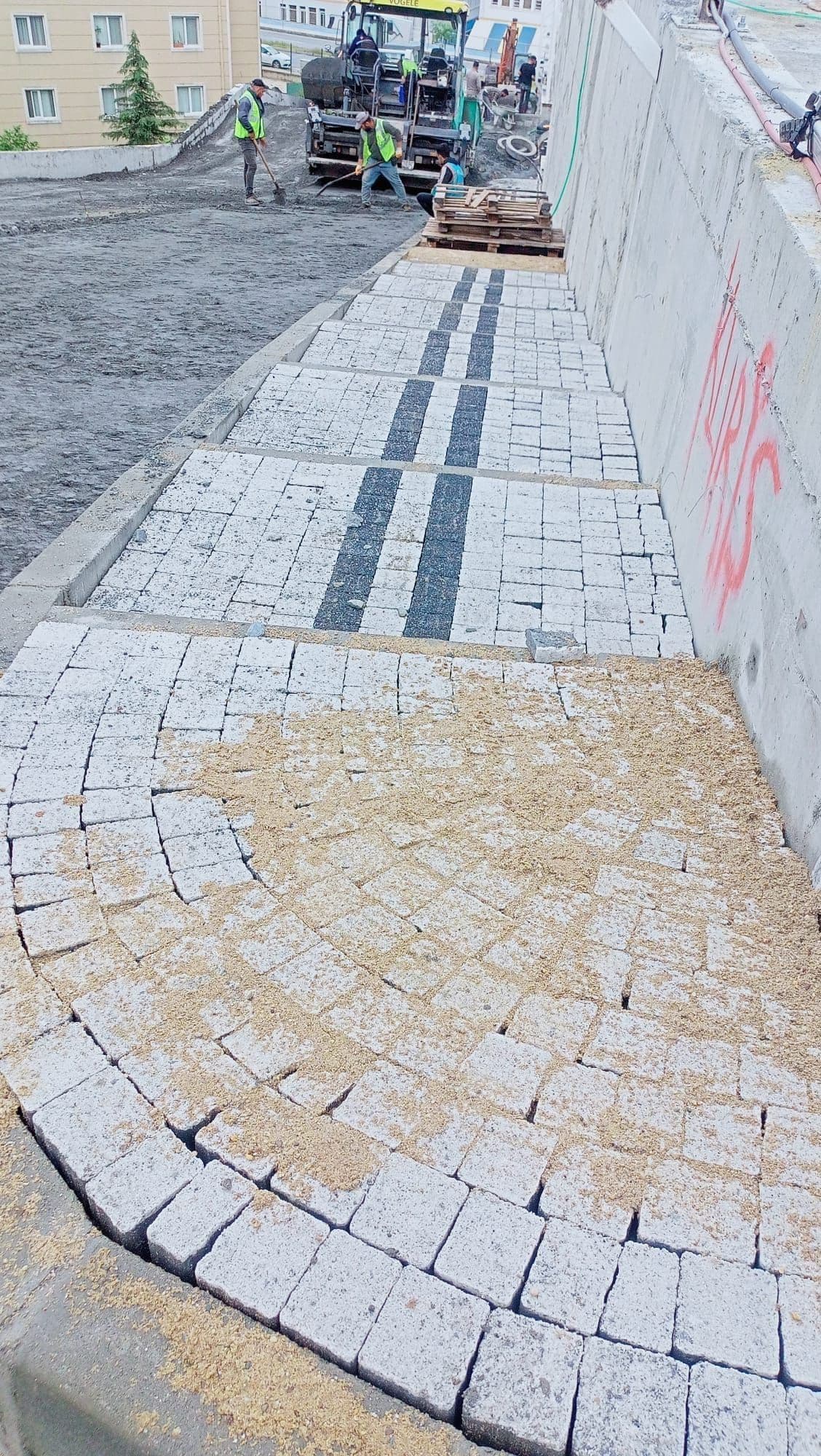 Kaldırım ve parke taşı uygulaması