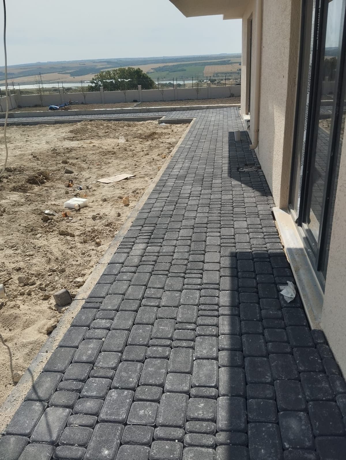 Kilitli parke taşı kaldırım döşeme