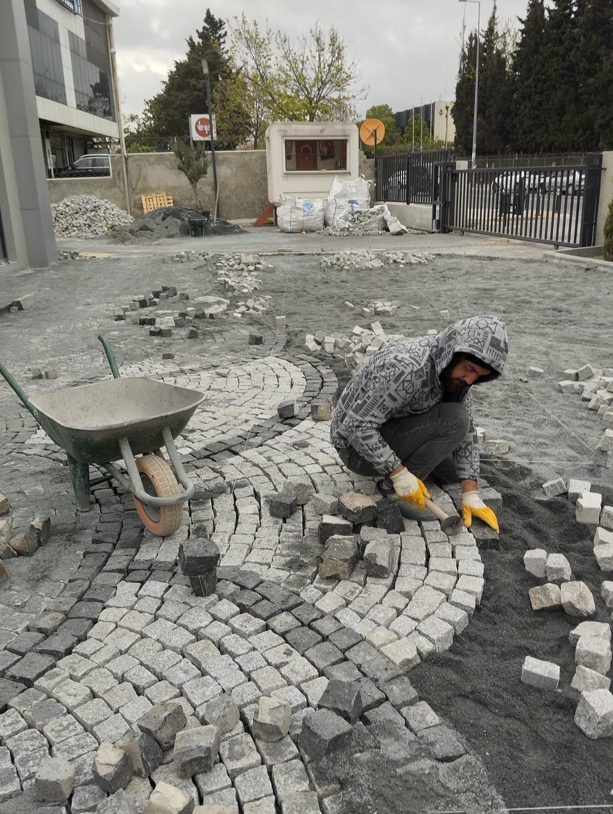 Otopark küp taş döşeme ustası